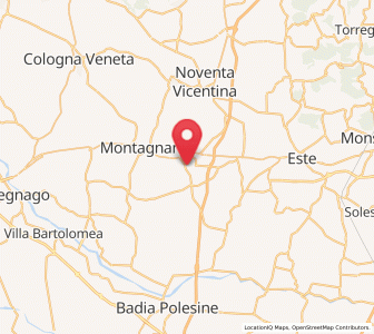Map of San Fidenzio, Veneto