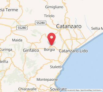 Map of San Floro, Calabria
