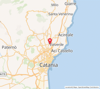 Map of San Giovanni la Punta, Sicily