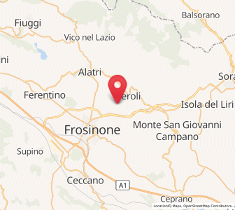 Map of San Giuseppe le Prata-Cotropagno, Lazio