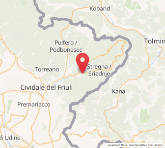 Map of San Leonardo, Friuli Venezia Giulia