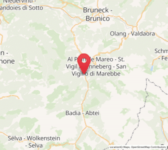 Map of San Martino in Badia, Trentino-Alto Adige
