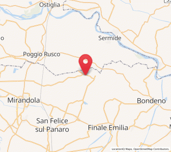 Map of San Martino Spino, Emilia-Romagna
