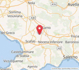 Map of San Marzano sul Sarno, Campania