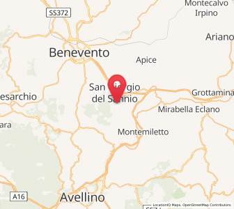 Map of San Nazzaro, Campania