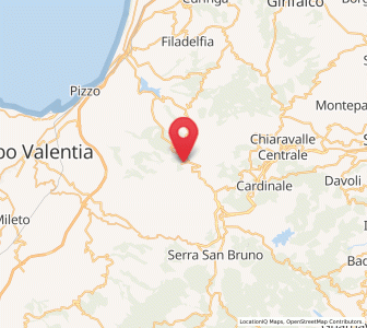 Map of San Nicola da Crissa, Calabria