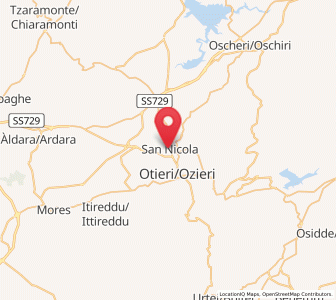 Map of San Nicola, Sardinia