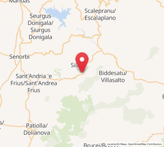 Map of San Nicolò Gerrei, Sardinia