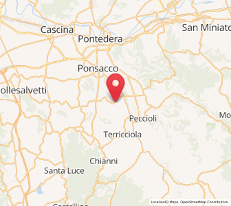 Map of San Pietro Belvedere, Tuscany