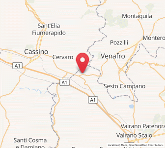 Map of San Pietro Infine, Campania