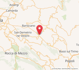 Map of San Pio delle Camere, Abruzzo