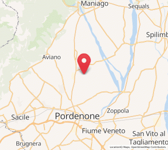 Map of San Quirino, Friuli Venezia Giulia
