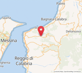 Map of San Roberto, Calabria
