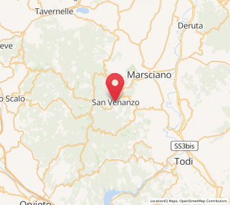 Map of San Venanzo, Umbria