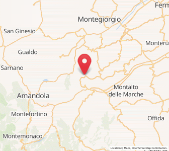 Map of Santa Vittoria in Matenano, The Marches