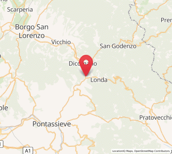 Map of Sandetole, Tuscany