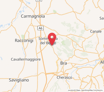 Map of Sanfrè, Piedmont