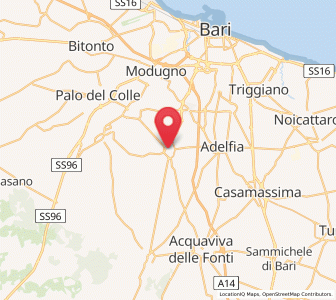 Map of Sannicandro di Bari, Apulia