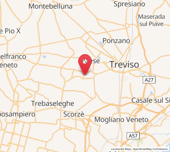 Map of Santa Cristina, Veneto