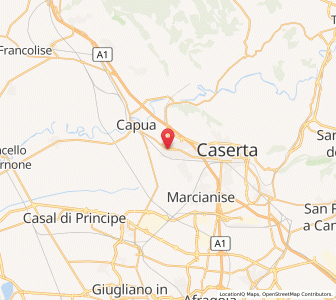 Map of Santa Maria Capua Vetere, Campania