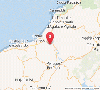 Map of Santa Maria Coghinas, Sardinia