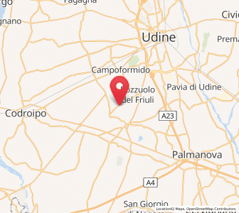 Map of Santa Maria, Friuli Venezia Giulia