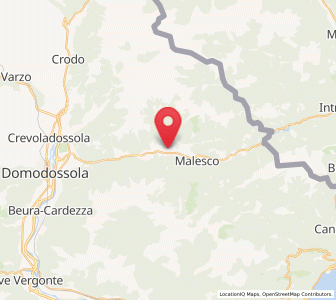 Map of Santa Maria Maggiore, Piedmont