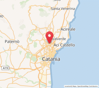 Map of Sant'Agata Li Battiati, Sicily