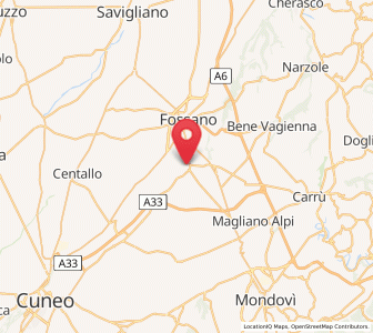 Map of Sant'Albano Stura, Piedmont
