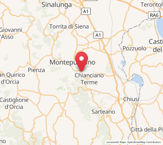 Map of Sant'Albino, Tuscany
