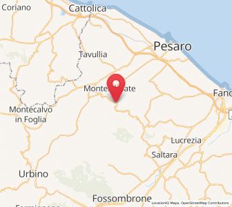 Map of Sant'Angelo in Lizzola, The Marches