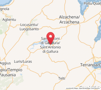 Map of Sant'Antonio di Gallura, Sardinia