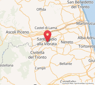 Map of Sant'Egidio alla Vibrata, Abruzzo