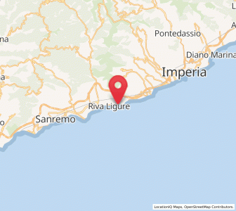 Map of Santo Stefano al Mare, Liguria