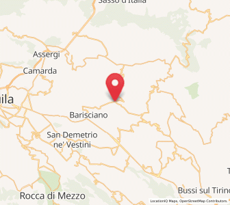 Map of Santo Stefano di Sessanio, Abruzzo