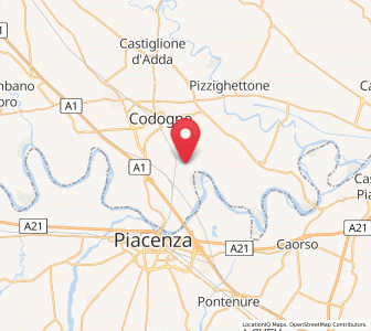 Map of Santo Stefano Lodigiano, Lombardy
