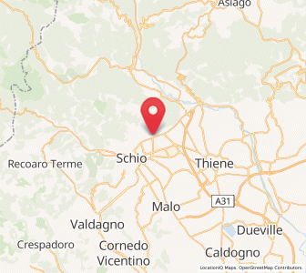 Map of Santorso, Veneto
