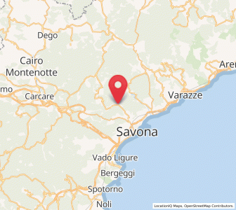 Map of Santuario, Liguria