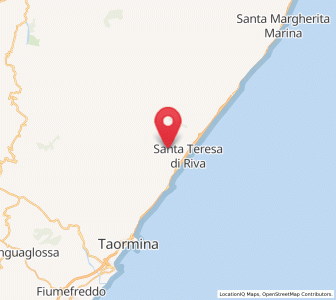 Map of Savoca, Sicily