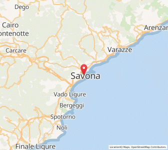 Map of Savone, Liguria