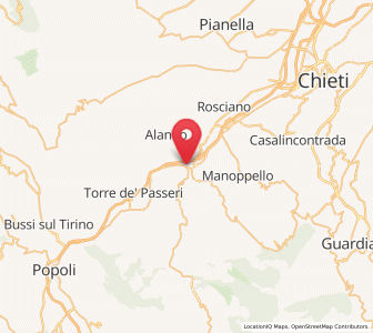 Map of Scafa, Abruzzo