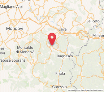 Map of Scagnello, Piedmont