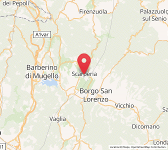 Map of Scarperia, Tuscany