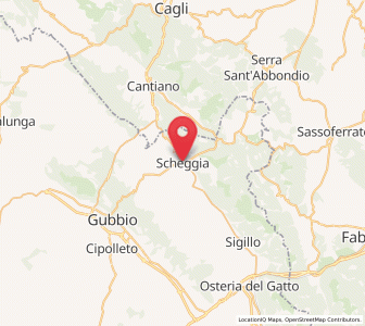 Map of Scheggia e Pascelupo, Umbria
