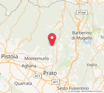 Map of Schignano, Tuscany