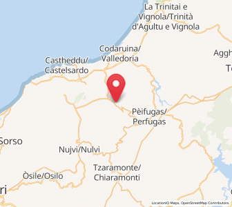 Map of Sedini, Sardinia