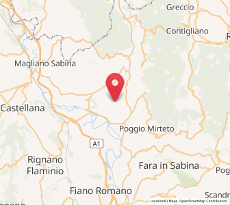 Map of Selci, Lazio