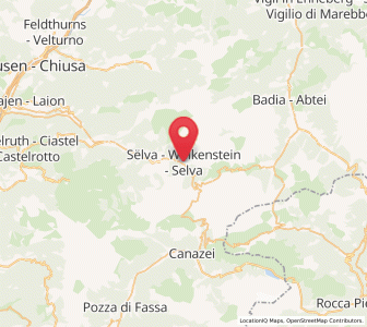 Map of Selva di Val Gardena, Trentino-Alto Adige