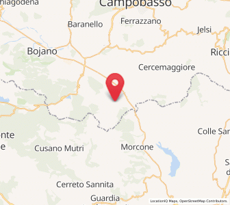Map of Sepino, Molise