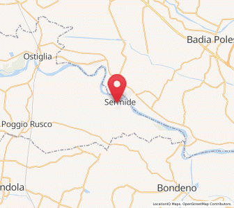 Map of Sermide, Lombardy
